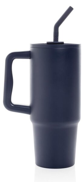 Velký nerezový termohrnek Embrace, 900ml, XD Design, modrý