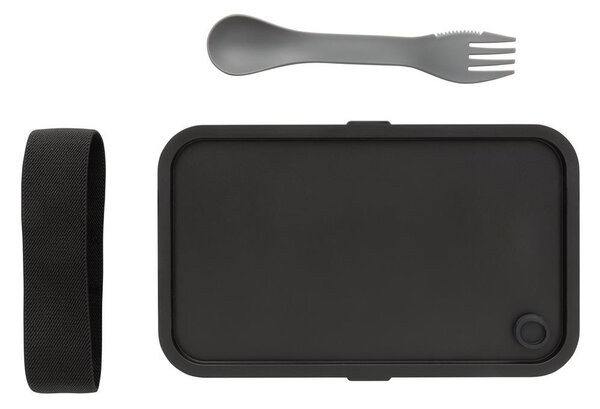 Svačinový box s příborem,1,2l, XD, šedý