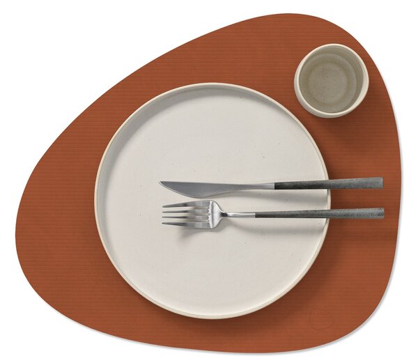 LIND DNA Prostírání Curve Dinner - Corduroy Rust LND234