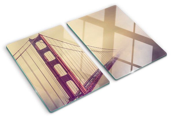 Skleněná krájecí deska Starožitný most Golden Gate ddk-nr-wm-00008286