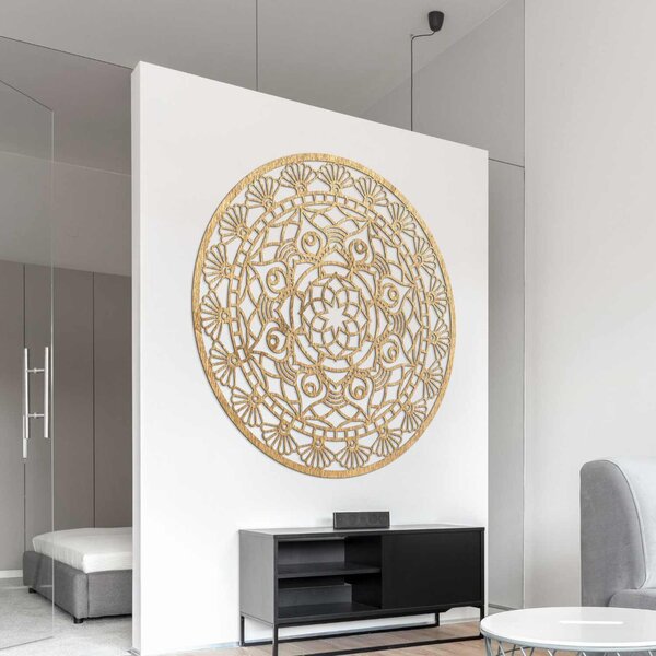 SENTOP | Dřevěná mandala na zeď – Symbol harmonie a pozitivní energie I SENTOP PR0176