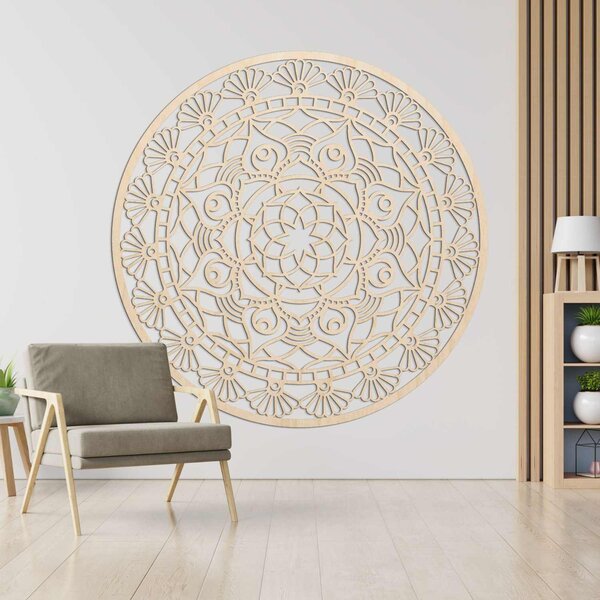 SENTOP | Dřevěná mandala na zeď – Symbol harmonie a pozitivní energie I SENTOP PR0176
