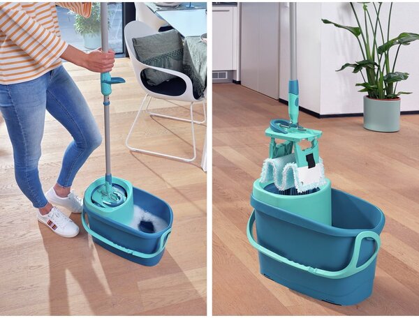 Mop s kbelíkem a čističem na podlahy Clean Twist M Ergo – LEIFHEIT