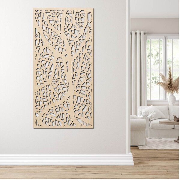 Dřevěný obraz z překližky strom s větvemi - STYLO: Překližka Topol - Honey 3071 80 x 40 cm 3784-107739 PR0193