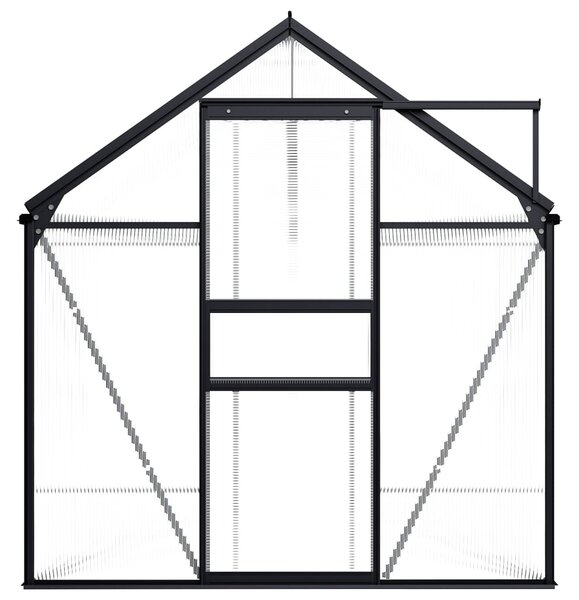 Skleník antracitový hliníkový 7,03 m²