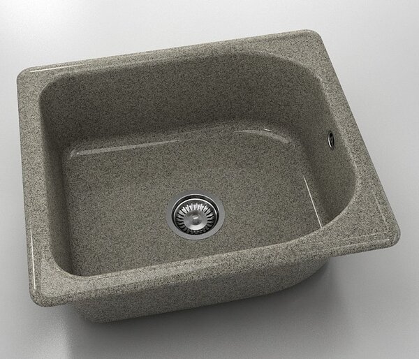 RETRO DŘEZ 60x51cm SPACE GRAY