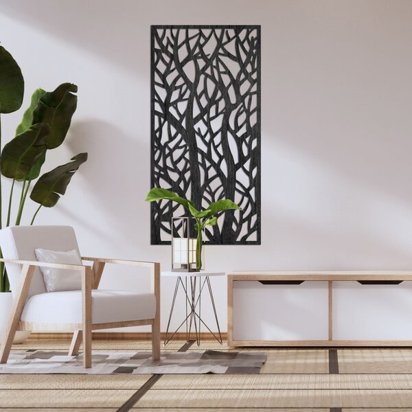 Dekorativní panelová malba lesních siluet - LYDIO: Překližka Topol - Honey 3071 40 x 20 cm 3795-85999 PR0184