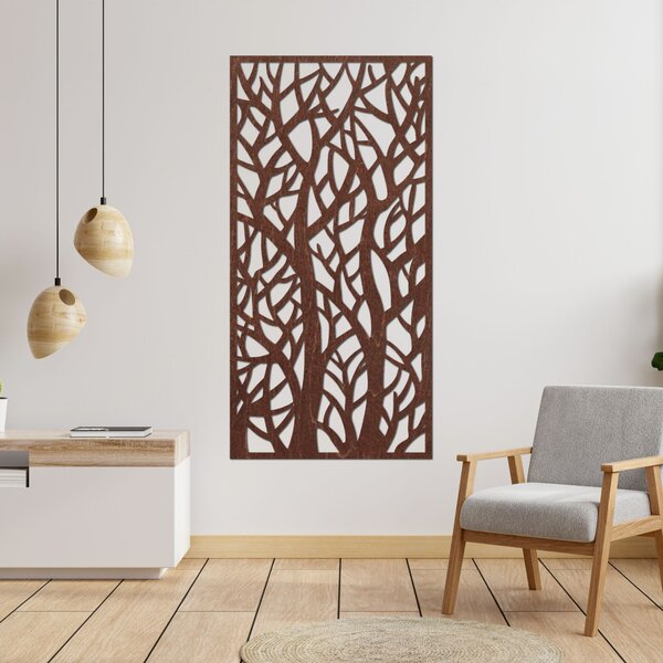 Dekorativní panelová malba lesních siluet - LYDIO: Překližka Topol - Honey 3071 40 x 20 cm 3795-85999 PR0184