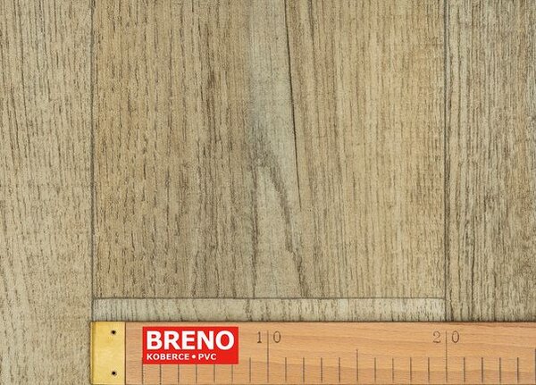 Breno PVC LINETEX Oslo 532 – světlé dřevo, šíře 400 cm