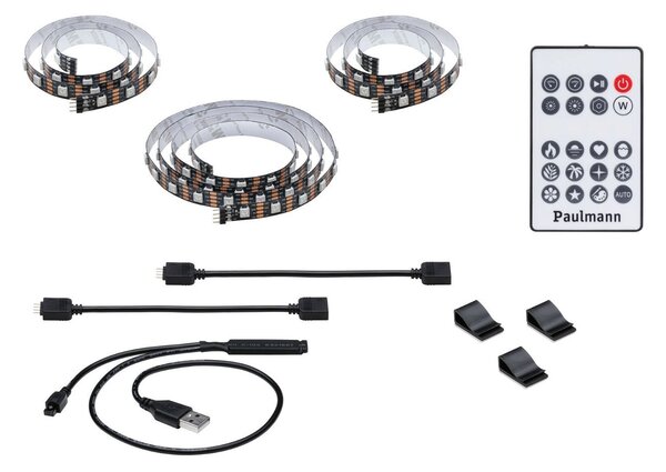 P 78880 EntertainLED USB LED Strip osvětlení TV 55 palců 2m 3,5W 60LEDs/m RGB+ - PAULMANN