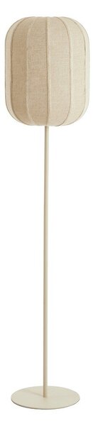 Krémová stojací lampa s textilním stínidlem (výška 165 cm) Solune – Light & Living