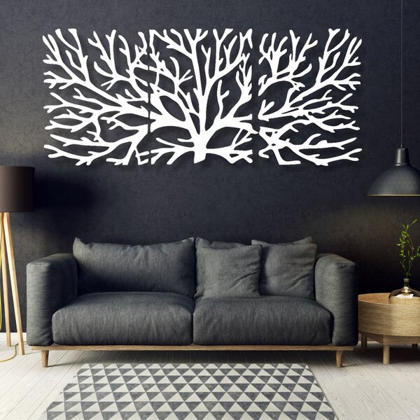 Třídílná dekorace na stěnu větve | MAVAMF: Překližka - černá 32 x 80 cm 3799-82351 PR0200 3 piecess