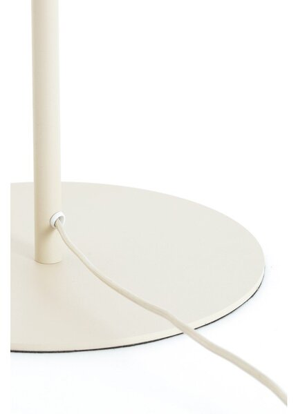 Krémová stojací lampa s textilním stínidlem (výška 165 cm) Solune – Light & Living