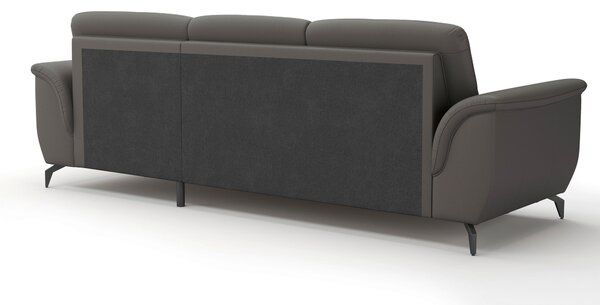 ROHOVÁ SEDAČKA, textil, kůže, antracitová Sit & More - Sedací soupravy, Online Only