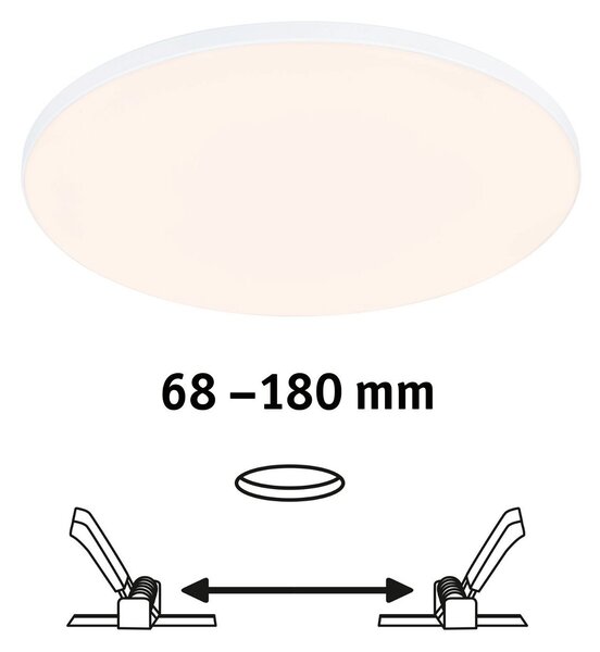 P 79946 VariFit LED vestavné svítidlo Veluna Edge IP44 kruhové 200mm 3000K bílá stmívatelné - PAULMANN