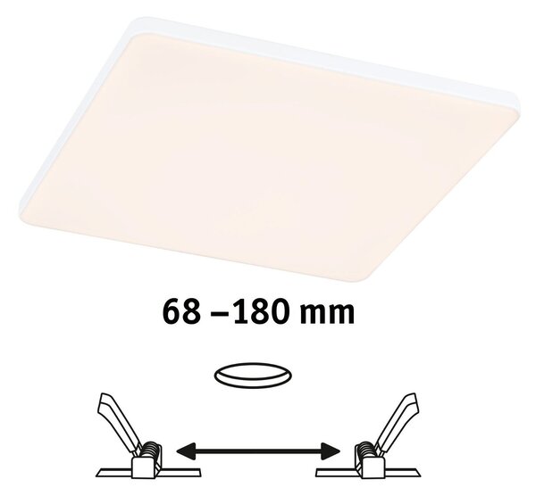 P 79949 VariFit LED vestavné svítidlo Veluna Edge IP44 hranaté 200x200mm 3000K bílá stmívatelné - PAULMANN