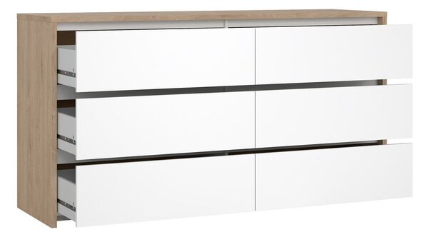 Bílá komoda 157x84x48 cm Next – Tvilum