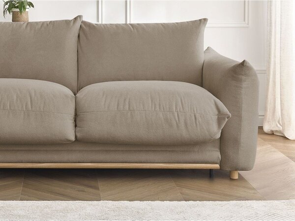 Béžová rozkládací pohovka 214 cm Ernest – Bobochic Paris