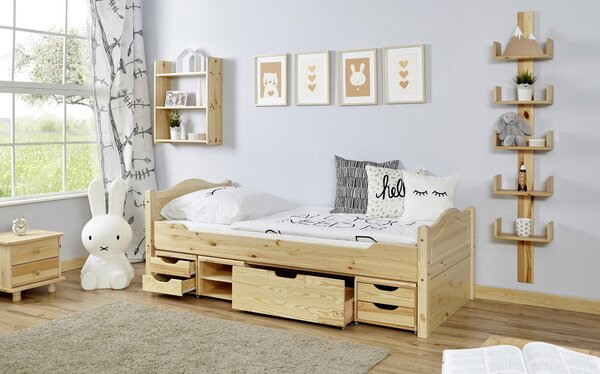 POSTEL S ÚLOŽNÝM PROSTOREM 90/200 cm, MID.YOU - Dětské pokoje sestavy, Online Only