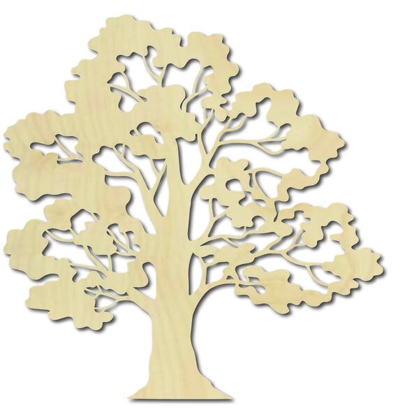 Moderní obraz na stěnu strom bonsai dřevěné překližky topol ERGLIN: Přírodní překližka - Topol přírodní Rozměr 30 x 30 cm 3817-39469 PR0215 HEU+