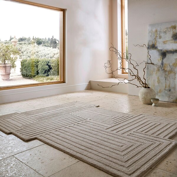 VLNĚNÝ KOBEREC, 120/170 cm přírodní barvy Flair Rugs - Online Only koberce & rohožky, Online Only