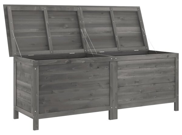 Zahradní úložný box antracitový 150x50x56,5 cm masivní jedle