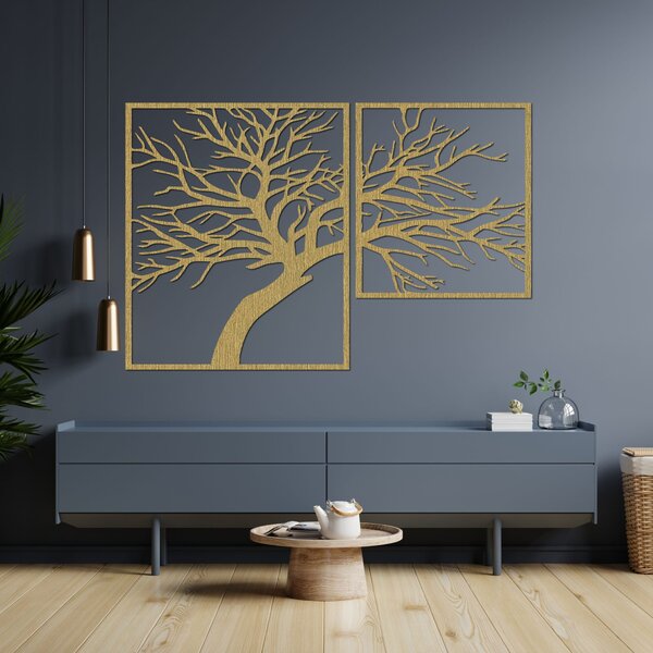 Vícedílný dřevěný obraz s motivem stromu | TERCHA: Překližka Topol - Honey 3071 60 x 40 cm 3828-84637 PR0221