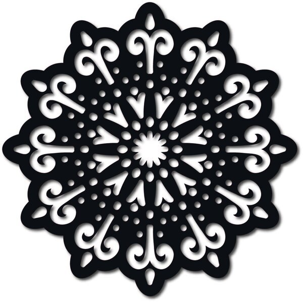 Mandala obraz na zeď – Dekor s duchovní hloubkou - BELFON: Přírodní překližka - Topol přírodní Rozměr 20 cm 3829-40099 PR0223 HEU+