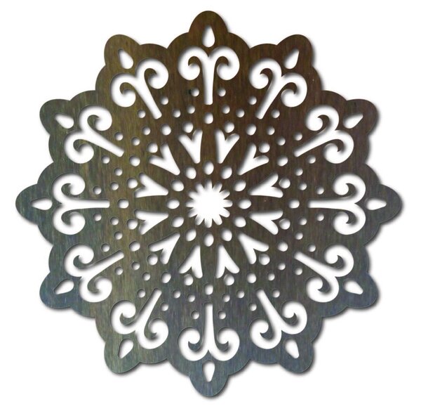 Mandala obraz na zeď – Dekor s duchovní hloubkou - BELFON: Přírodní překližka - Topol přírodní Rozměr 20 cm 3829-40099 PR0223 HEU+