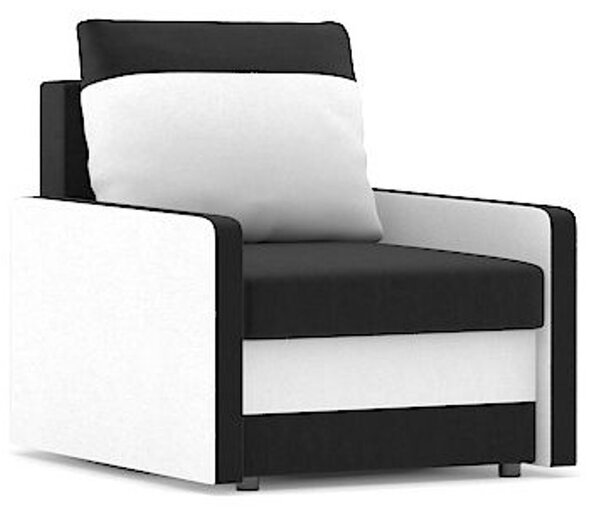 Křeslo MILTON model 2 Černá/bílá