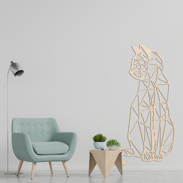 SENTOP | Geometrická dekorace na zeď kočka I SENTOP PR0226