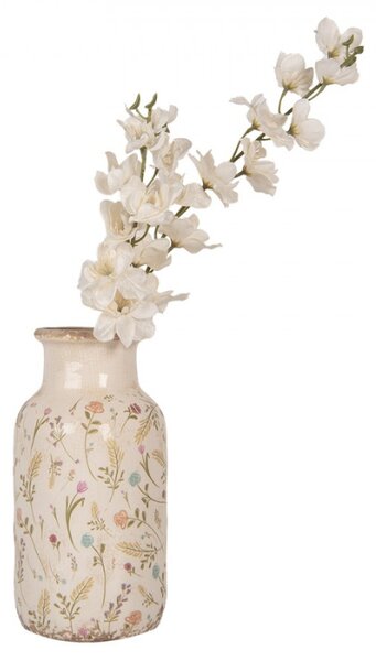 Keramická váza s kvítky Floral Cartoon M – 14x26 cm