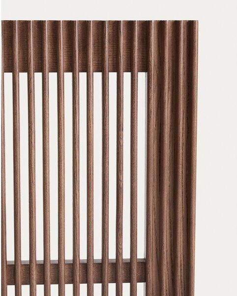 Čelo postele z jasanového dřeva v tmavě přírodní barvě 195x70 cm Beyla – Kave Home