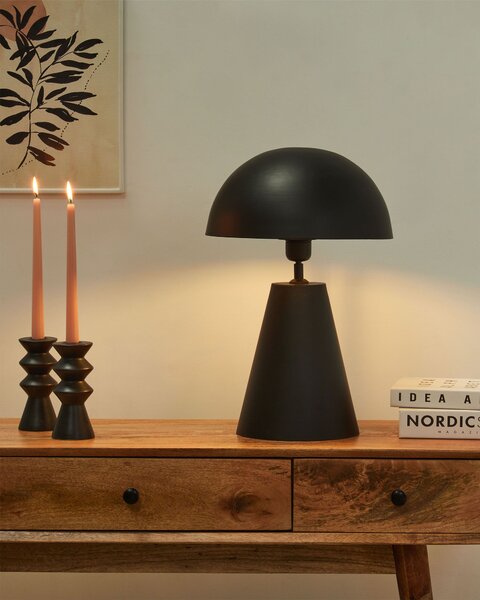Stolní lampa PALMIET Kov Černá