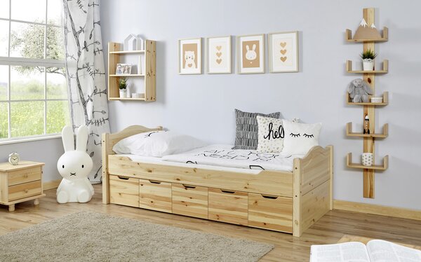 POSTEL S ÚLOŽNÝM PROSTOREM 90/200 cm, MID.YOU - Dětské pokoje sestavy, Online Only