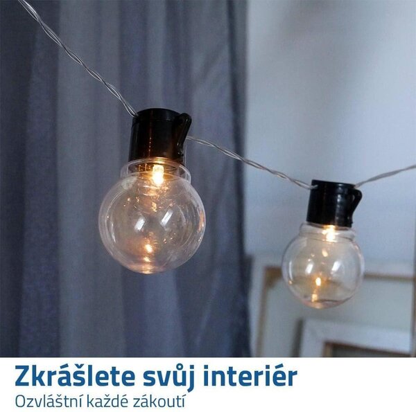 Světelný řetěz do interiéru - žárovky