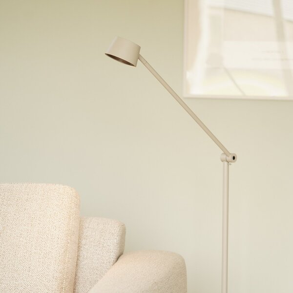 Stojací Lampa ANTIDARK, Direction F1, stmívatelné, Šedá, Obývací pokoj, Kov, Moderní
