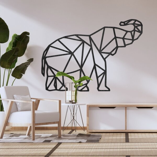 Nástěnná malba Geometrický tvar slona - FELVINA: Překližka Topol - Honey 3071 50 x 35 cm 3843-82556 PR0236