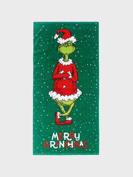 Sinsay - Bavlněný ručník Grinch - zelená