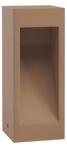Redo Venkovní betonový LED sloupek TOSS, v.30cm, IP65 Barva: terracotta, Barva světla: 3000K