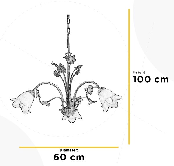 ONLI - Lustr na řetězu BOTTON DORO 3xE14/6W/230V