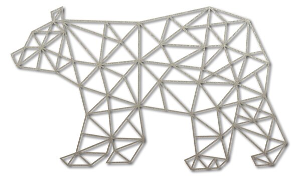 SENTOP Vyřezávaný obraz na stěnu medvěd PR0240 černý: Přírodní překližka - Topol přírodní 40 x 23 cm 3848-40972 PR0241 HEU+