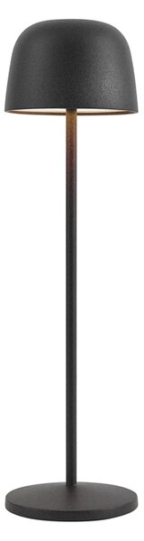 Stolní lampa černá vč. LED dobíjecí s nabíjecí stanicí IP65 - Raika