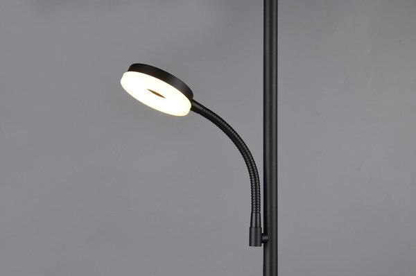 Černá LED stojací lampa (výška 178 cm) Specter – Reality