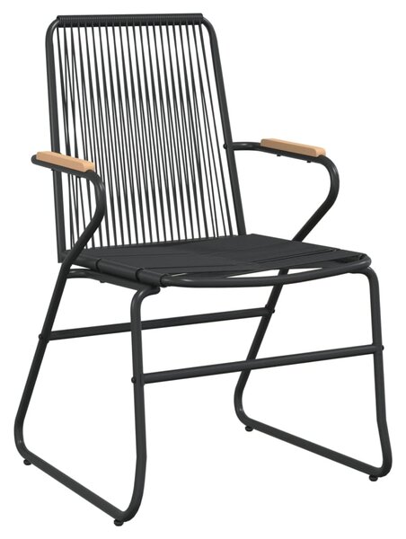 Zahradní židle 2 ks černé 58 x 59 x 85,5 cm PVC ratan