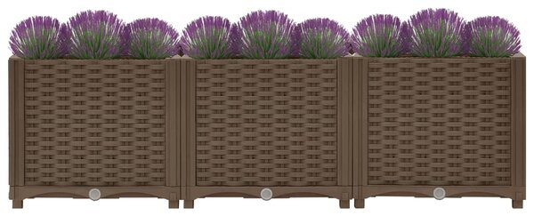 Vyvýšený záhon 120 x 40 x 38 cm polypropylen