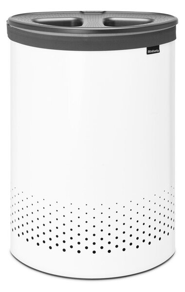 Bílý kovový koš na prádlo 55 l Selector – Brabantia
