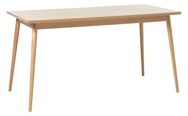 Rozkládací jídelní stůl s deskou v dubovém dekoru v přírodní barvě 150x90 cm Barrali – Unique Furniture
