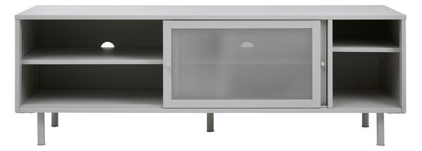 Šedý kovový TV stolek 160x55x45 cm Veep – Unique Furniture