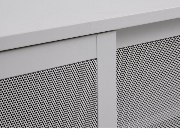 Šedý kovový TV stolek 160x55x45 cm Veep – Unique Furniture
